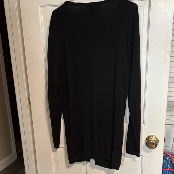 Design History Black Knit Top with Subtle Trim - Picture 5 of 5